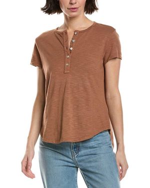 Bella Dahl Henley Shirt - Blue
