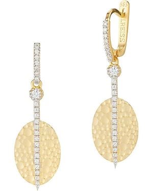 Reiss 14K 0.45 Ct. Tw. Diamond Earrings - Metallic