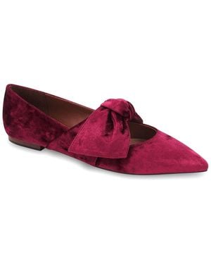 BCBGMAXAZRIA Prely Velvet Flat - Red