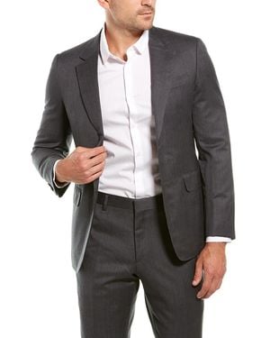 Brioni 2pc Wool Suit With Flat Pant - Grey