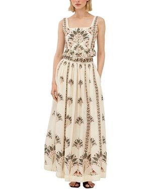 AMINA GLAM Top & Skirt Set - Natural