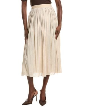 Max Mara Cral Jersey Skirt - Natural
