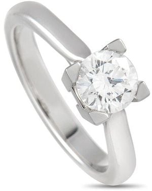 Harry Winston Platinum 0.71 Ct. Tw. Diamond Solitaire Ring (authentic Pre-loved) - White