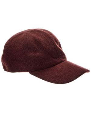 Amicale Cashmere Wool & Cashmere-Blend Solid Knit Hat - Red