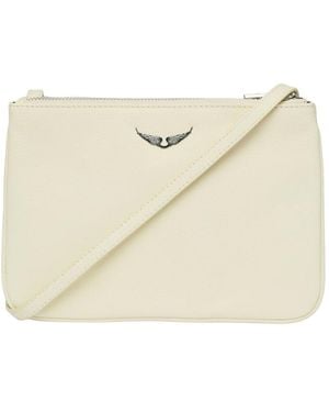 Zadig & Voltaire Duo Wings Grained Leather Crossbody - Natural