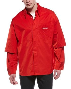 Valentino Shirt Jacket - Red