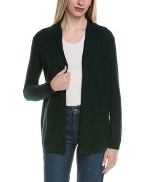 Sofiacashmere Drape Wool & Cashmere-Blend Cardigan - Green