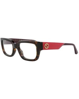 Gucci 50Mm Optical Frames - Red
