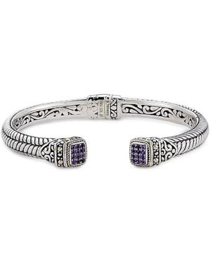 Samuel B. 18K 0.43 Ct. Tw. Amethyst Bracelet - White