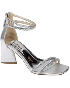 Badgley Mischka Lillie Leather Sandal - Metallic