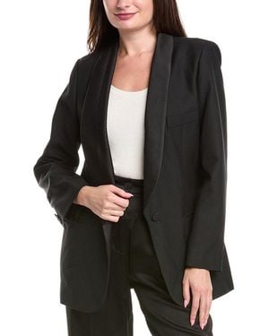 Sandro Wool-Blend Blazer - Black