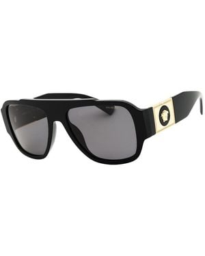 Versace 57Mm Polarized Sunglasses - Black