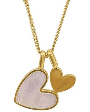 Adornia 14k Plated Pearl Pendant Necklace - Metallic