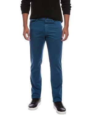 Slowear Incotex Moss Poplin Regular Fit Pant - Blue