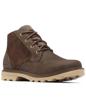 Sorel Carson Chukka Wp Leather Suede Boot - Brown