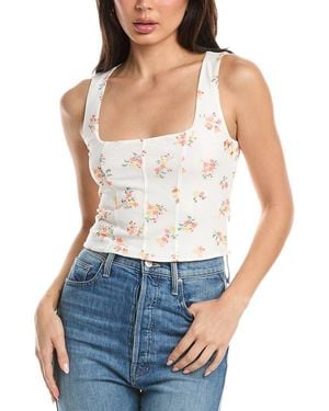 AFRM Ivara Corset Tank - Blue