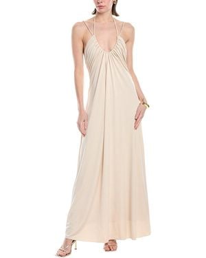Jonathan Simkhai Hayes Draped Back Maxi Dress - Natural