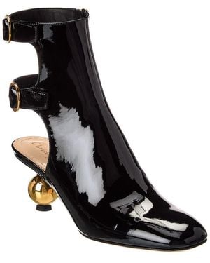 Dior D-Idole Patent Bootie - Black