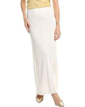 Helmut Lang Fluid Slip Skirt - White