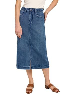 Faherty Stretch Terry Midi Skirt - Blue