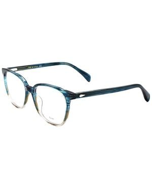 Rag & Bone 52Mm Optical Frames - Blue