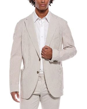 Richard James Classic Seersucker Jacket - White