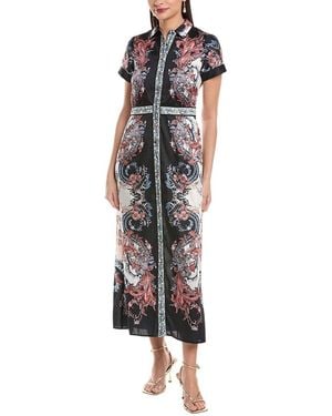 Marchesa Marchesa Rosa Twill Shirtdress - Blue