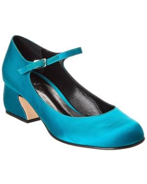 Sergio Rossi Satin Pump - Blue