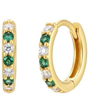 Liv Oliver 18K Plated 0.48 Ct. Tw. Quartz Cz Earrings - Metallic