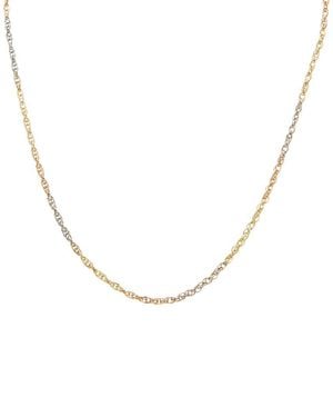 Italian Gold 10K 2.5Mm Cable Double Link Necklace - Metallic