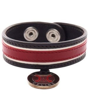 Celine Leather Bracelet (authentic Pre-loved) - Red
