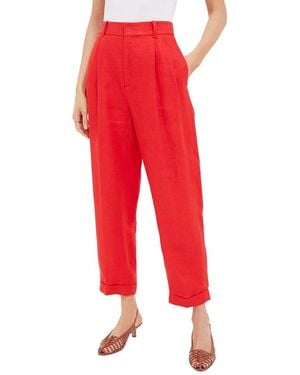 Polo Ralph Lauren Linen Twill Cropped Pant - Red