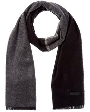 Bruno Magli Silk & Cashmere-Blend Scarf - Black
