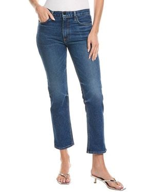 ASKK NY Mid Rise Resin Straight Leg Jean - Blue