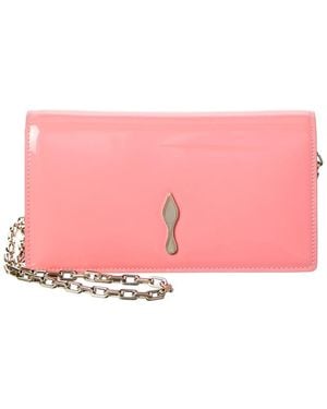 Christian Louboutin Patent Shoulder Bag - Pink