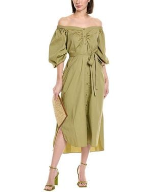 STAUD Reese Shirtdress - Green
