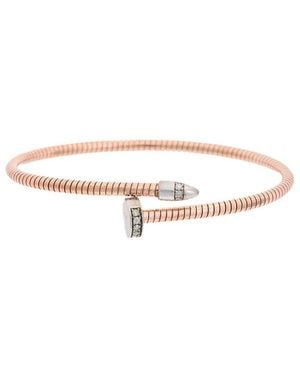 Meshmerise 18K Over 0.10 Ct. Tw. Diamond Bangle Bracelet - White