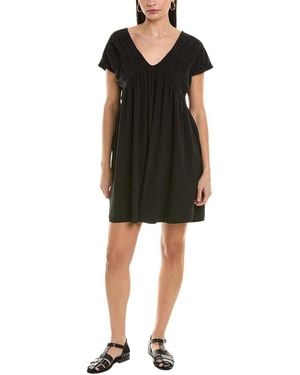 Alpha Studio A-Line Shirtdress - Black