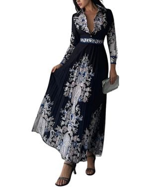 WELLWAY Maxi Dress - Blue