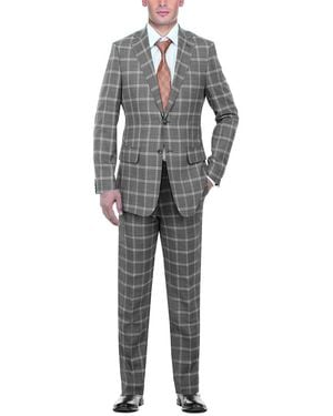 English Laundry 2Pc Wool-Blend Suit - Grey