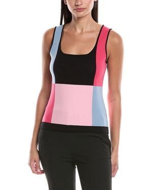 Tahari The Aurelia Colourblock Sweater - Red