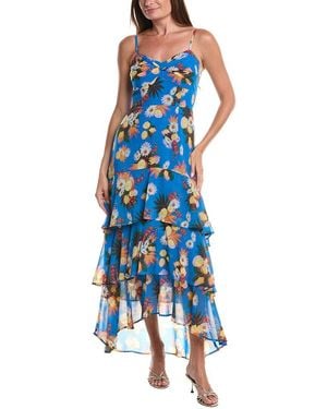 Hutch Ruffle Maxi Dress - Blue