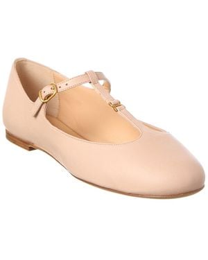 Chloé Marcie Leather Ballet Flat - Natural