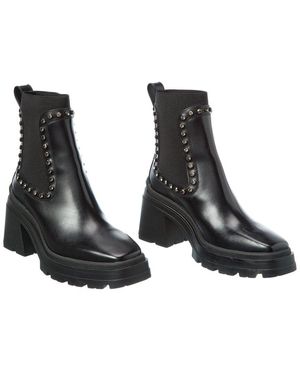Jimmy Choo Veronique 80 Leather Bootie (authentic Pre-loved) - Black
