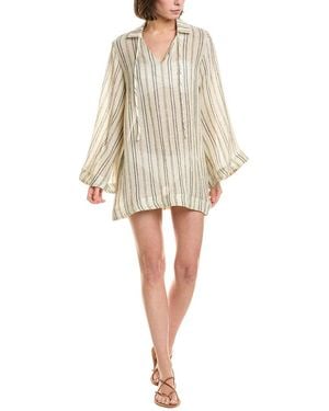 Lisa Marie Fernandez Linen-Blend Beach Cape Mini - Natural