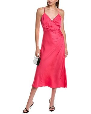 French Connection Ennis Satin Slip Midi Dress - Pink