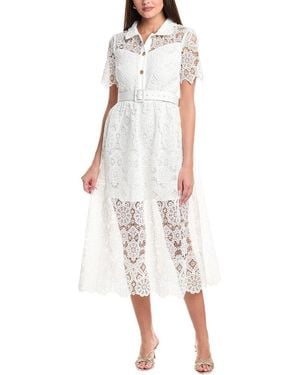 Fate Lace Midi Dress - White