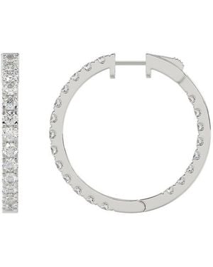 Ethos Creations 14K 4.00 Ct. Tw. Lab-Grown Diamond Earrings - White