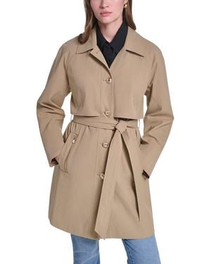 KARL LAGERFELD Trench Coat - Natural