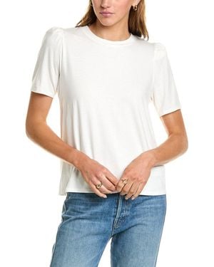 Socialite Puff Sleeve T-Shirt - White